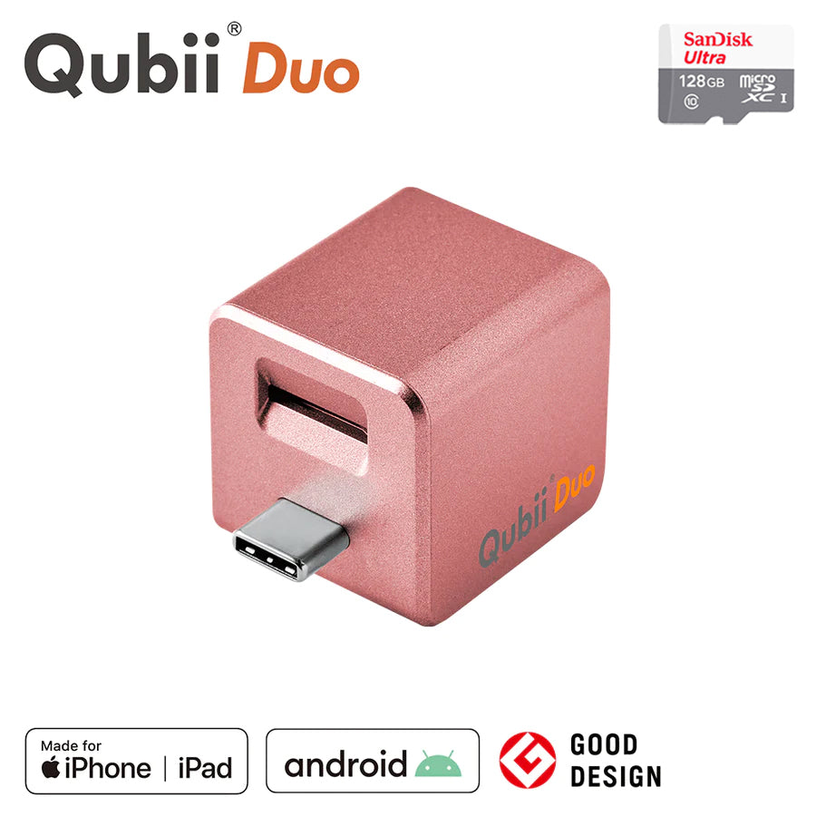 Qubii Duo（USBタイプC）- 128GB microSDセット
