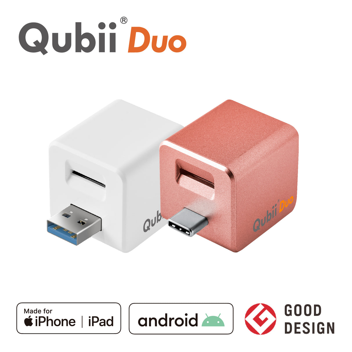 Qubii Duo - 2個セット(USBタイプA×USBタイプC)