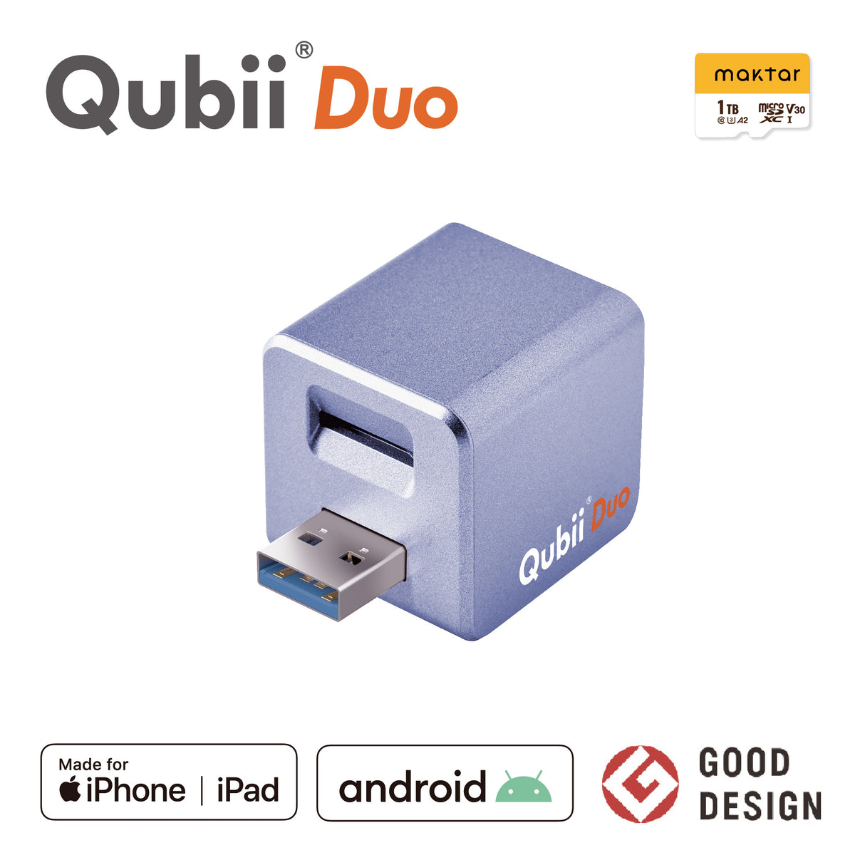 Qubii Duo(USBタイプA) - 1TB microSDセット