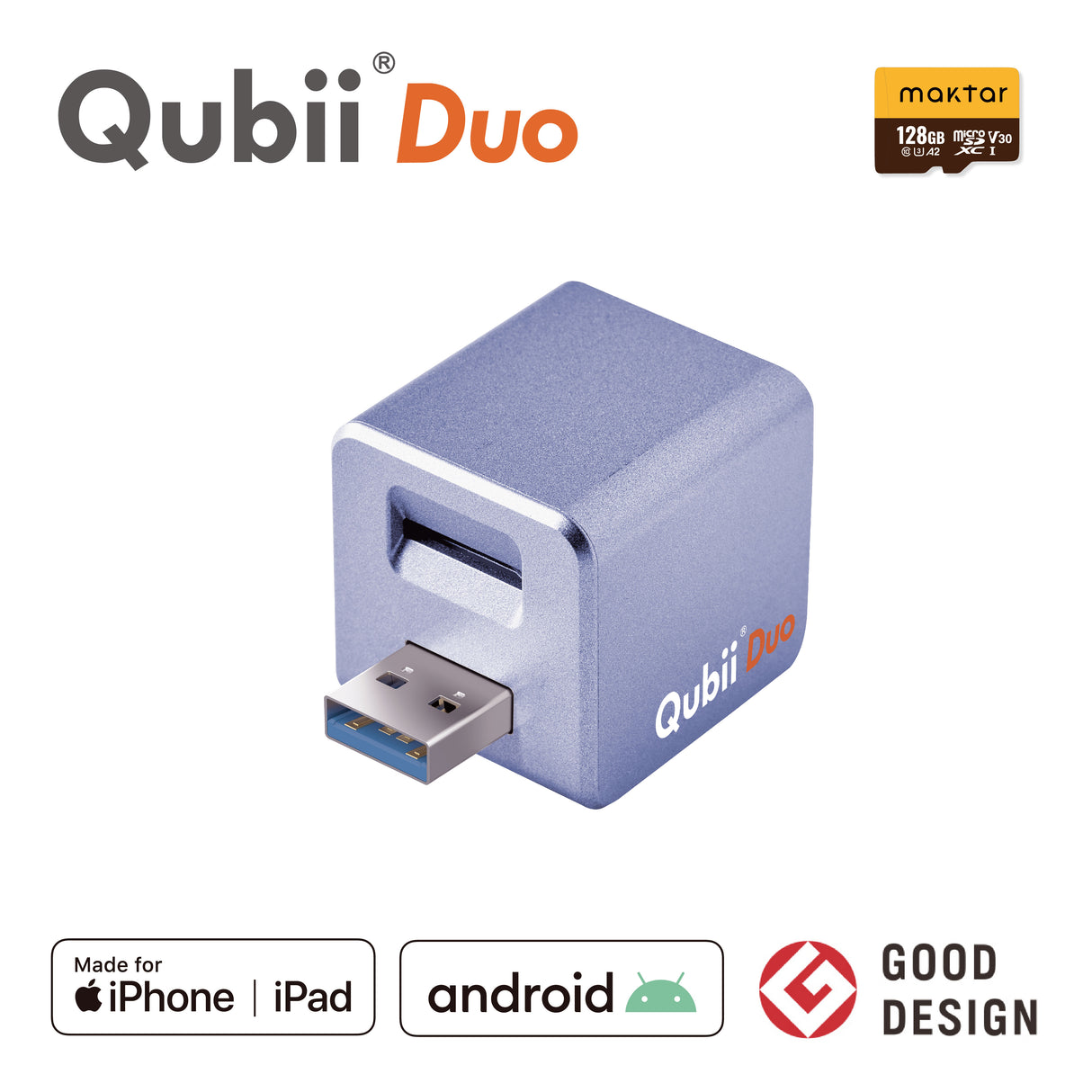 Qubii Duo(USBタイプA) - 128GB microSDセット