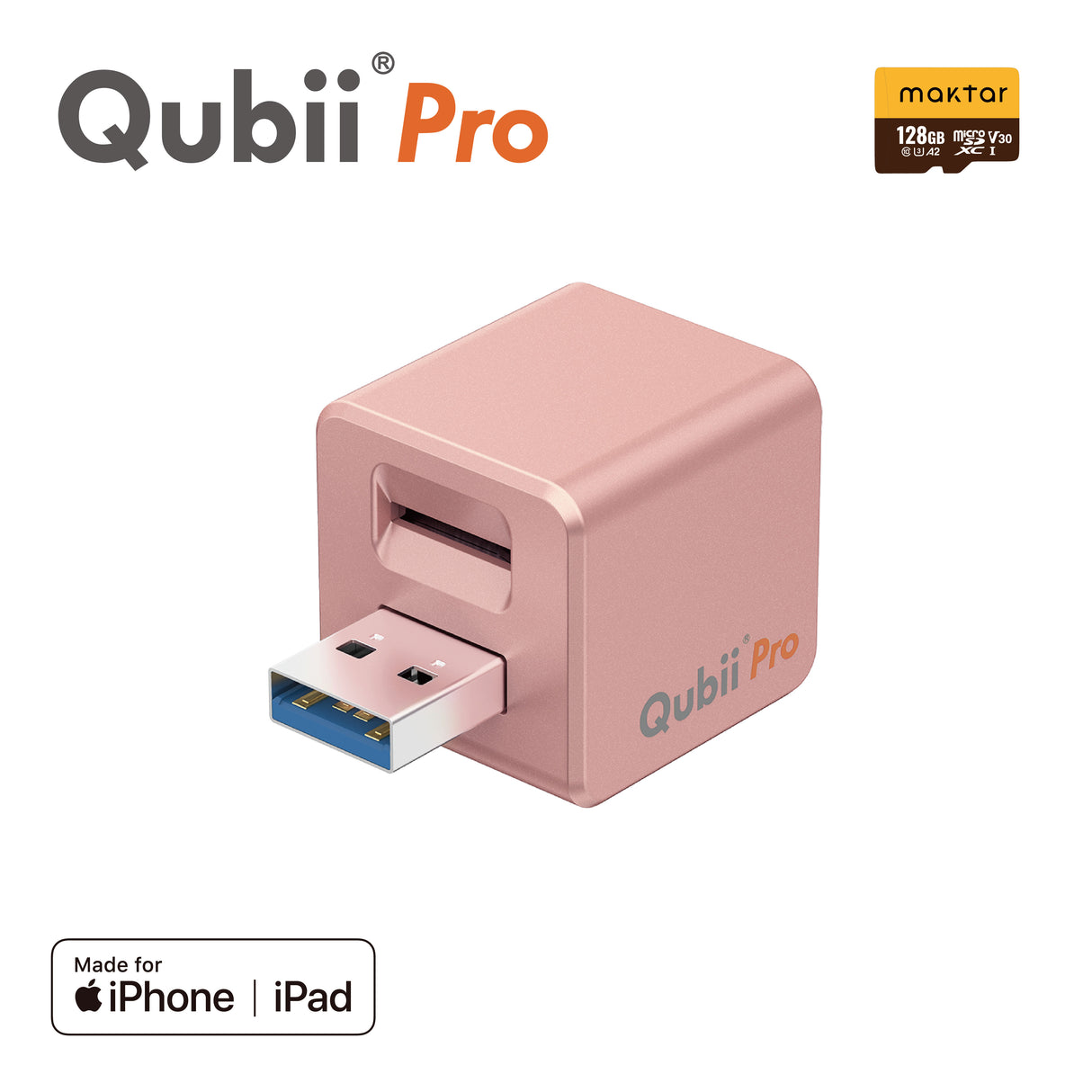 Qubii Pro - 128GB microSDセット【クーポン【QP26】のご利用で 1,500円OFF!】