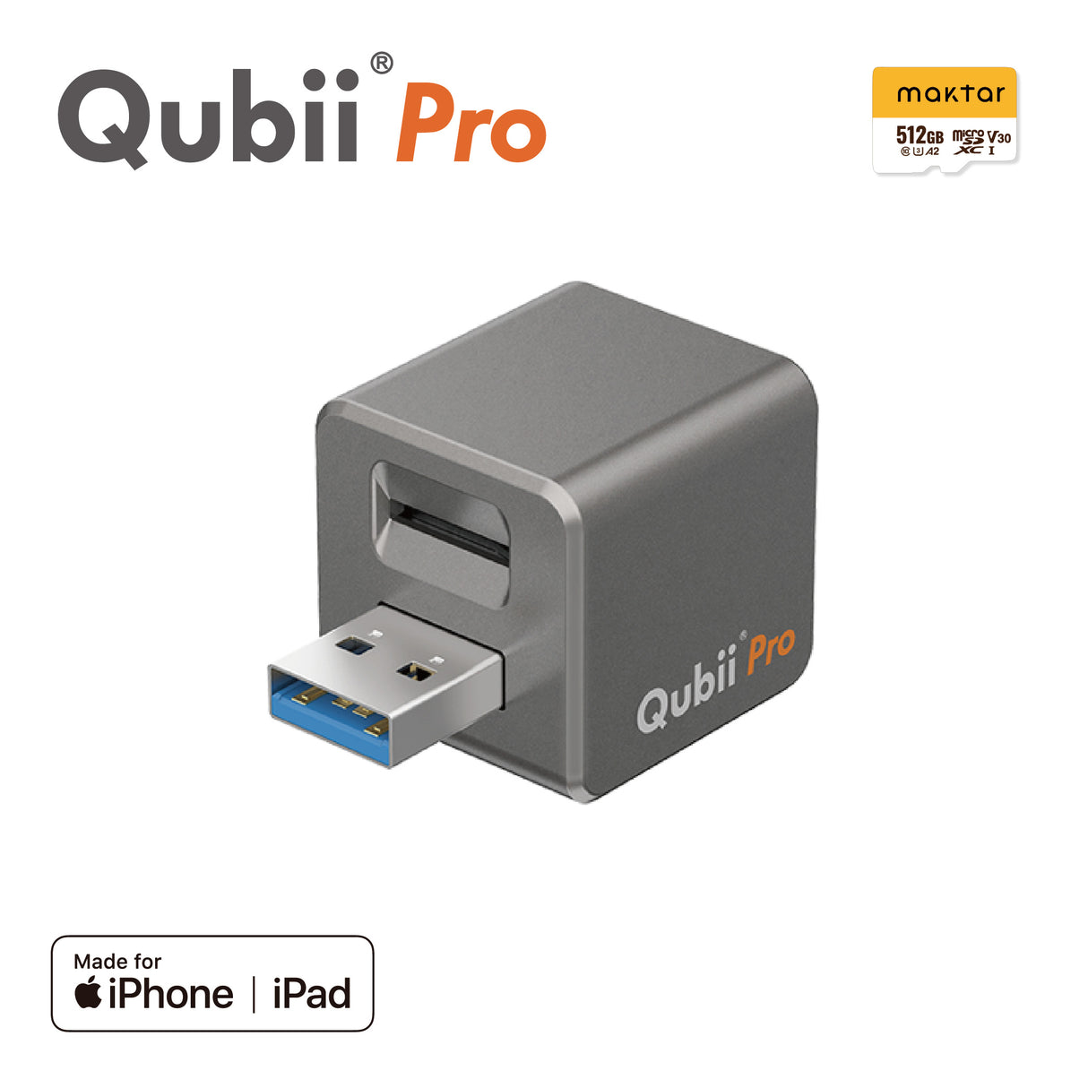 Qubii Pro - 512GB microSDセット