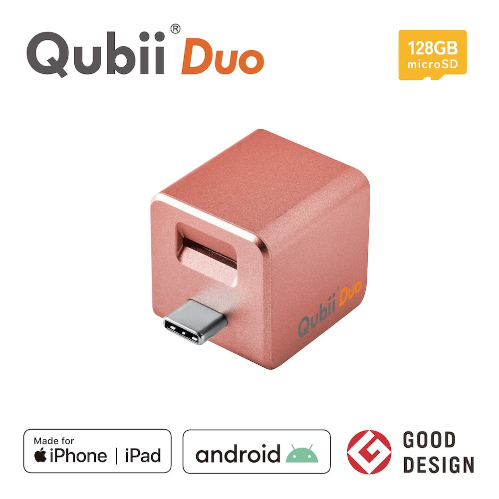 Qubii Duo(USBタイプC)- 128GB microSDセット