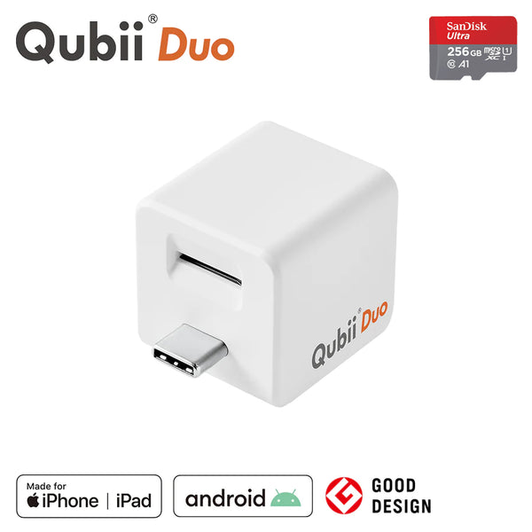 Qubii Duo（USBタイプC）- 256GB microSDセット