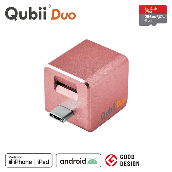Qubii Duo（USBタイプC）- 256GB microSDセット