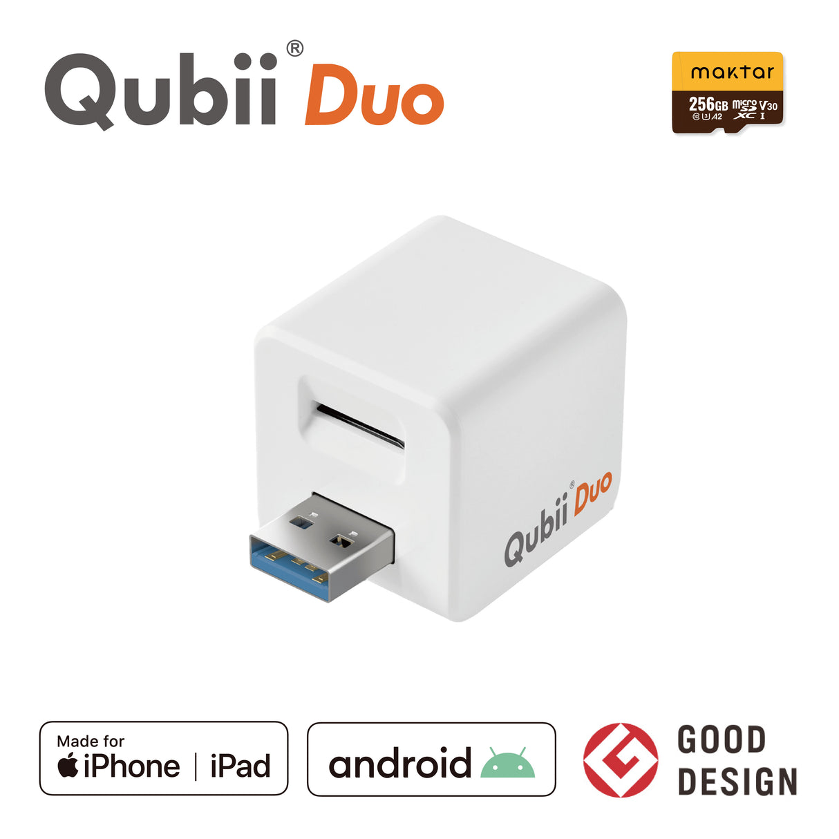 Qubii Duo（USBタイプA） - 256GB microSDセット