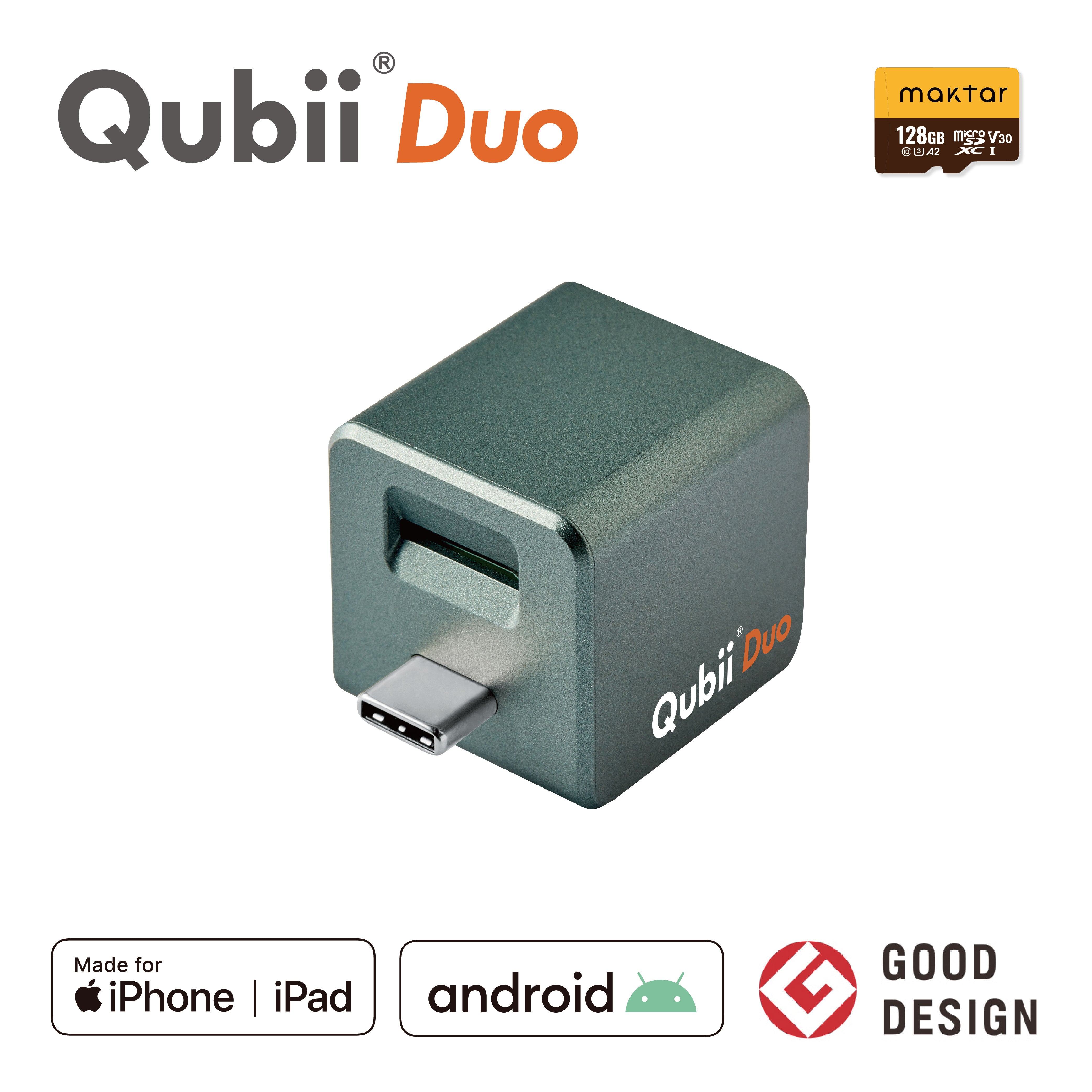 Qubii Duo（USBタイプC）- 128GB microSDセット – Maktar Japan