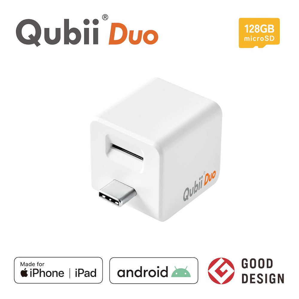 Qubii Duo（USBタイプC）- 128GB microSDセット