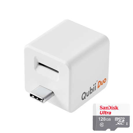 Qubii Duo（USBタイプC）- 128GB microSDセット